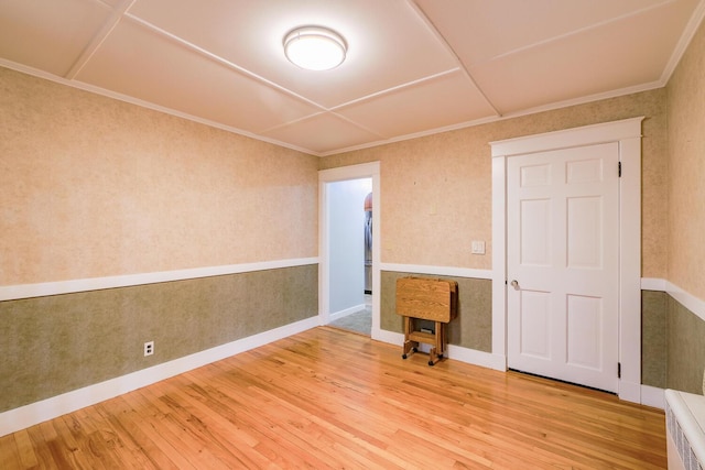 3 N Garand St, Winslow, ME 04901 - spare room with wood finished floors and crown molding