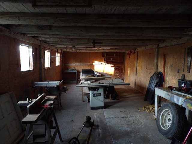 38 Atkinson Rd, Charleston, ME 04422 - misc room featuring a workshop area