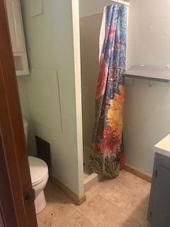 38 Atkinson Rd, Charleston, ME 04422 - bathroom with a shower stall and vanity