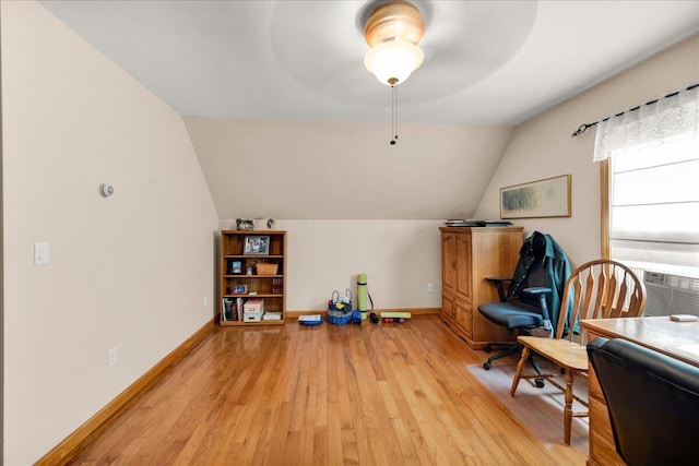 21 Bowling Green Ln, Belfast, ME 04915 - office space featuring vaulted ceiling and light wood-style floors