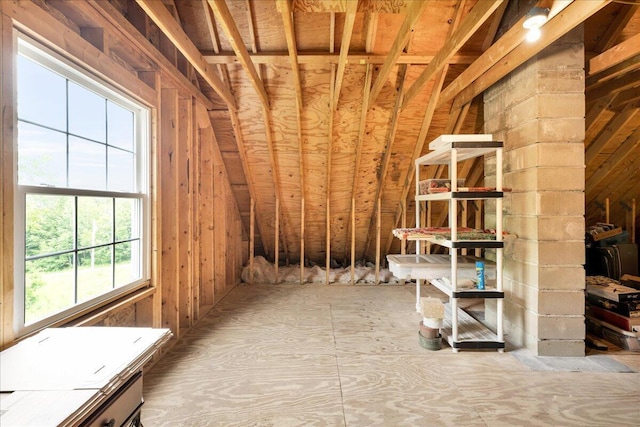 21 Bowling Green Ln, Belfast, ME 04915 - view of unfinished attic