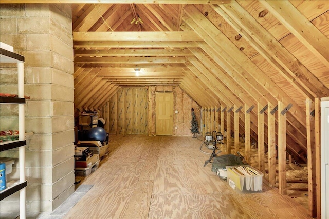 21 Bowling Green Ln, Belfast, ME 04915 - view of unfinished attic