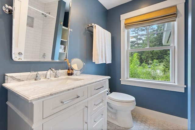 17 Intervale Rd, York, ME 03902 - bathroom with vanity, healthy amount of natural light, and tile patterned flooring