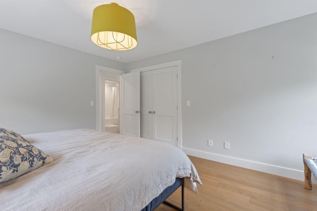17 Intervale Rd, York, ME 03902 - bedroom featuring light wood-style flooring and a closet