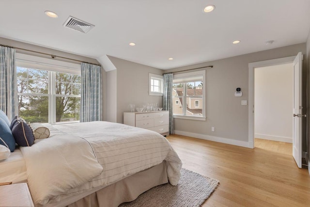17 Intervale Rd, York, ME 03902 - bedroom featuring light wood-style flooring and recessed lighting