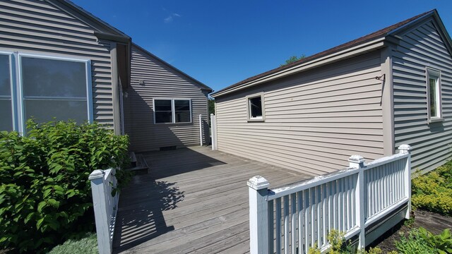 9 Wood St, Bangor, ME 04401 - view of deck