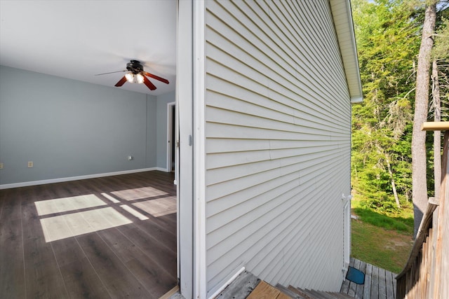 2 Bryer Heights Rd, Milford, ME 04461 - deck with ceiling fan