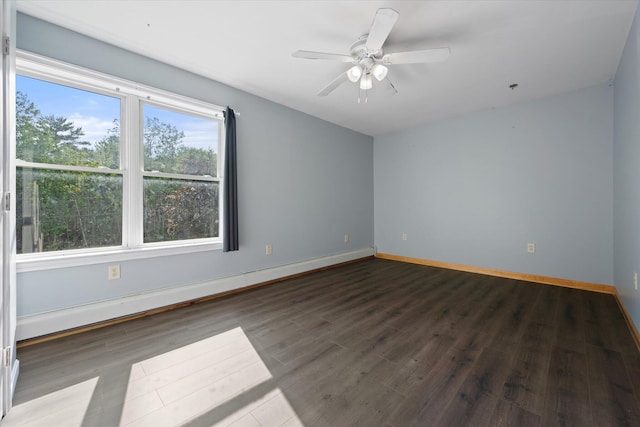2 Bryer Heights Rd, Milford, ME 04461 - spare room with wood finished floors and a ceiling fan