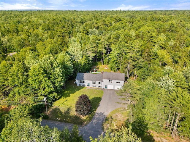 2 Bryer Heights Rd, Milford, ME 04461 - view from above of property with a heavily wooded area