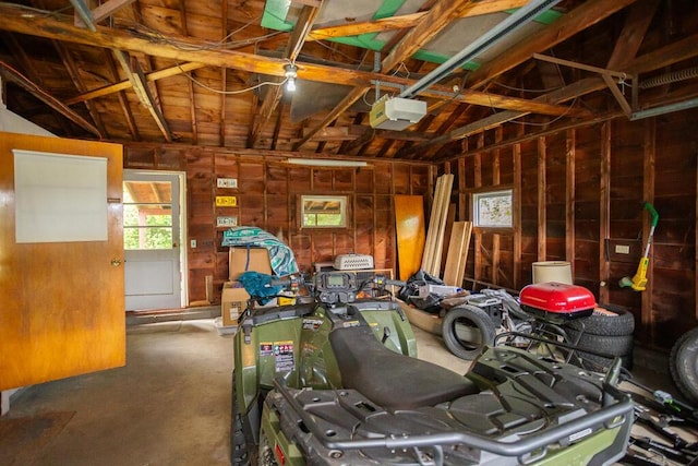 103 Mountain View Rd, Farmington, ME 04938 - garage featuring a garage door opener