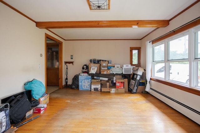 103 Mountain View Rd, Farmington, ME 04938 - storage area featuring baseboard heating