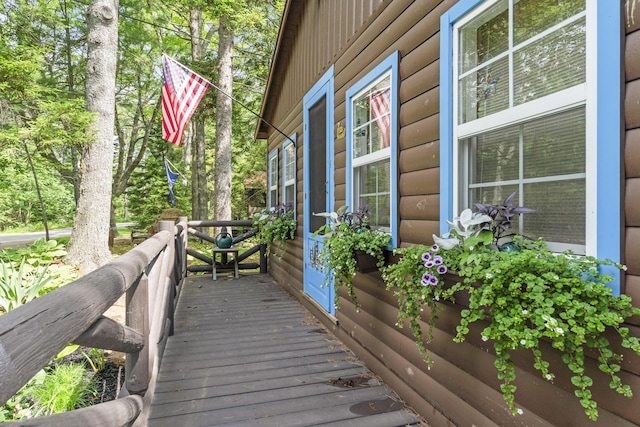 94 Crest Ave, Boothbay Harbor, ME 04538 - view of wooden deck