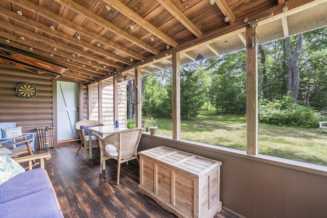 94 Crest Ave, Boothbay Harbor, ME 04538 - sunroom with outdoor dining space