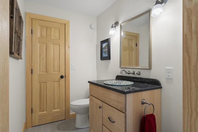 86 City Point Rd, Vinalhaven, ME 04863 - bathroom featuring vanity and tile patterned floors