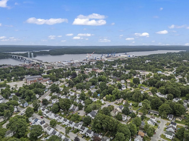 22 Cobb Rd, Bath, ME 04530 - aerial overview of property's location with a notable bridge and a nearby body of water