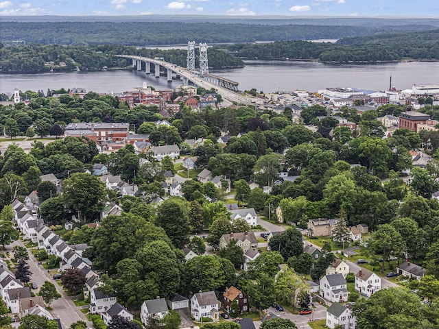 22 Cobb Rd, Bath, ME 04530 - drone / aerial view of a notable bridge and a nearby body of water
