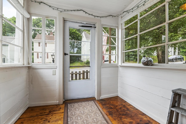 22 Cobb Rd, Bath, ME 04530 - doorway with dark wood-type flooring
