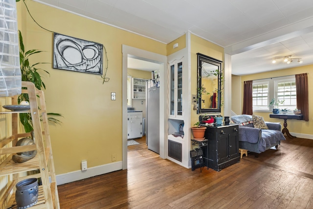 22 Cobb Rd, Bath, ME 04530 - living room with wood-type flooring and baseboards