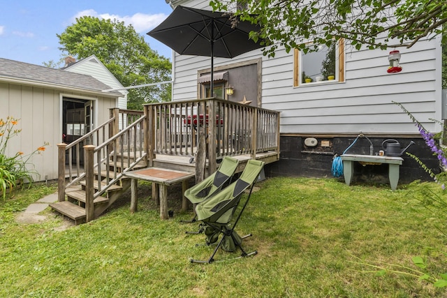 22 Cobb Rd, Bath, ME 04530 - deck featuring a lawn
