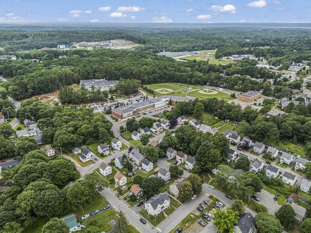 22 Cobb Rd, Bath, ME 04530 - aerial view of property and surrounding area featuring a forest