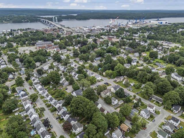 22 Cobb Rd, Bath, ME 04530 - aerial view of property's location with a notable bridge and a large body of water