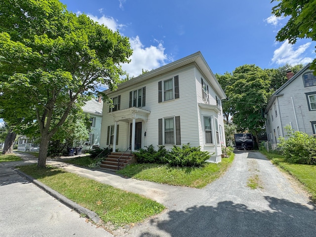 81 Parkview Ave, Bangor, ME 04401 - colonial house with gravel driveway