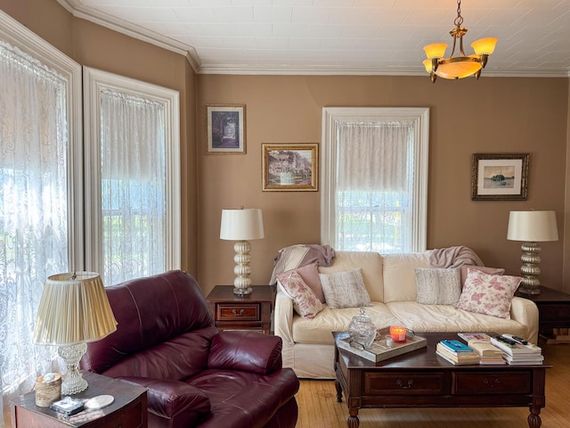 81 Parkview Ave, Bangor, ME 04401 - living room featuring wood finished floors and ornamental molding