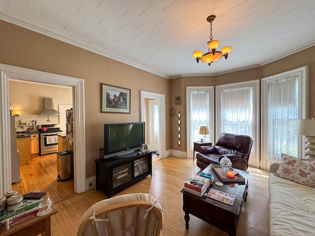 81 Parkview Ave, Bangor, ME 04401 - living room with crown molding and light wood finished floors