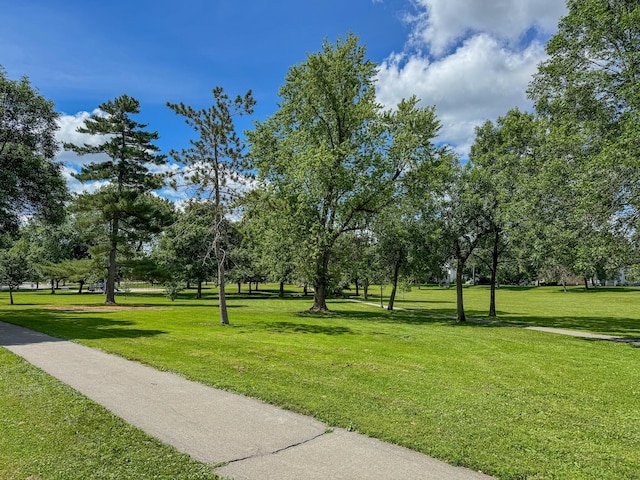 81 Parkview Ave, Bangor, ME 04401 - surrounding community featuring a lawn and view of wooded area
