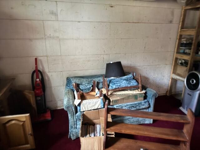 302 Haines Corner Rd, Livermore Falls, ME 04254 - basement with concrete block wall