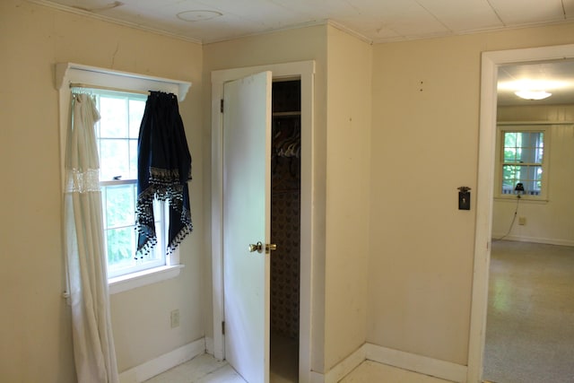 7 Maple St, Milbridge, ME 04658 - hall featuring baseboards