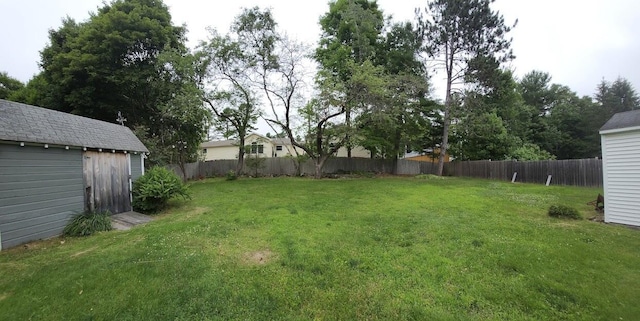 32 Highland Ave, Lincoln, ME 04457 - view of yard with a shed