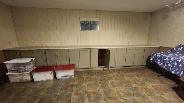 32 Highland Ave, Lincoln, ME 04457 - bedroom featuring wooden walls