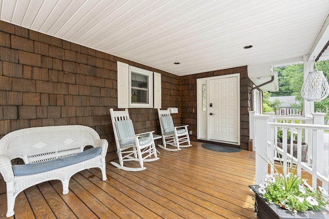 38 Tarr Ave, Lewiston, ME 04240 - view of wooden porch