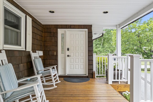38 Tarr Ave, Lewiston, ME 04240 - property entrance featuring covered porch
