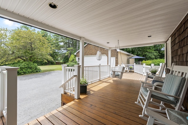 38 Tarr Ave, Lewiston, ME 04240 - view of wooden deck