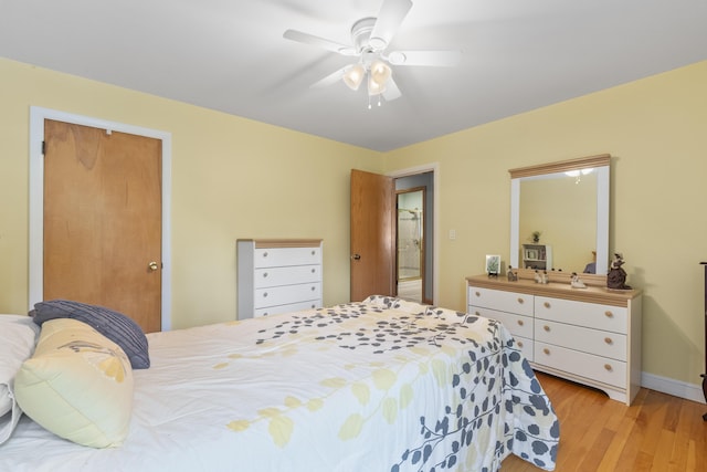 38 Tarr Ave, Lewiston, ME 04240 - bedroom featuring light wood-style flooring and a ceiling fan