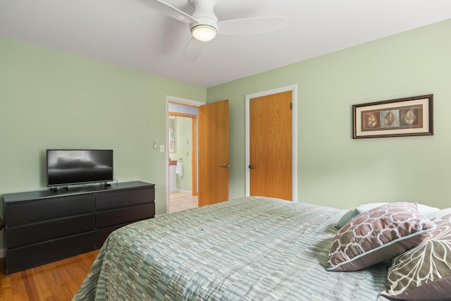 38 Tarr Ave, Lewiston, ME 04240 - bedroom with wood finished floors and a ceiling fan