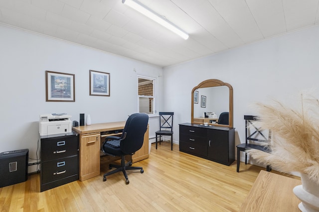 38 Tarr Ave, Lewiston, ME 04240 - office with ornamental molding and light wood finished floors