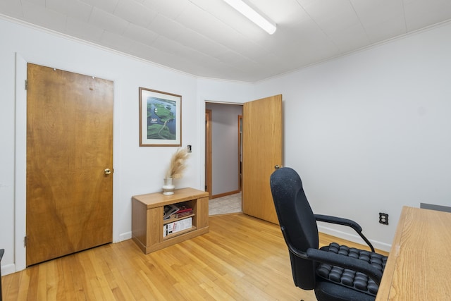 38 Tarr Ave, Lewiston, ME 04240 - office featuring light wood finished floors and crown molding