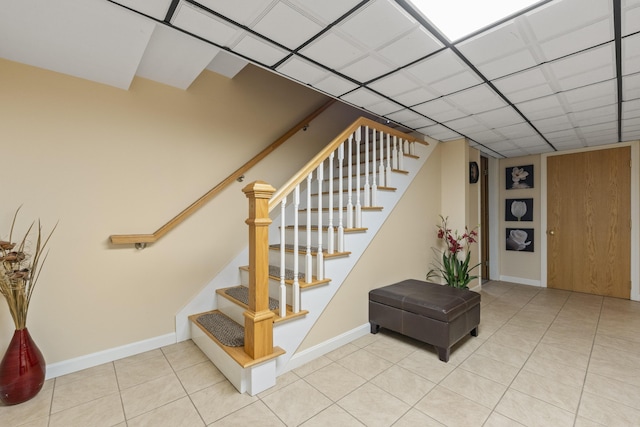38 Tarr Ave, Lewiston, ME 04240 - stairs featuring tile patterned flooring