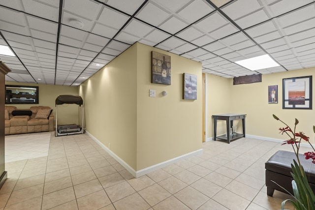 38 Tarr Ave, Lewiston, ME 04240 - corridor featuring light tile patterned floors and baseboards
