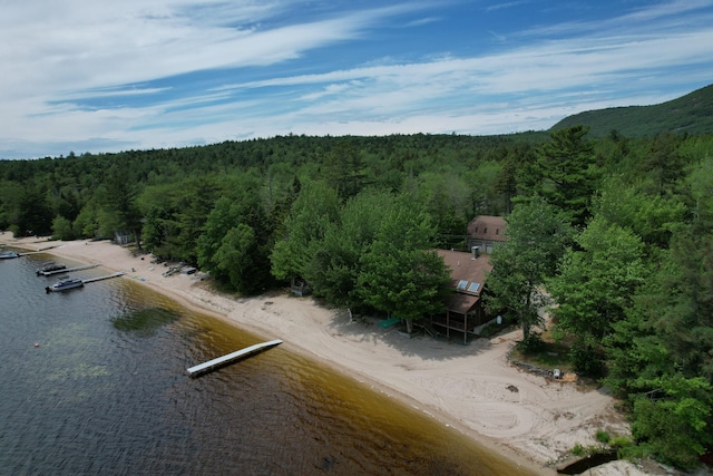 270 Grant Rd, Sullivan, ME 04664 - aerial view of property and surrounding area featuring a heavily wooded area and a large body of water