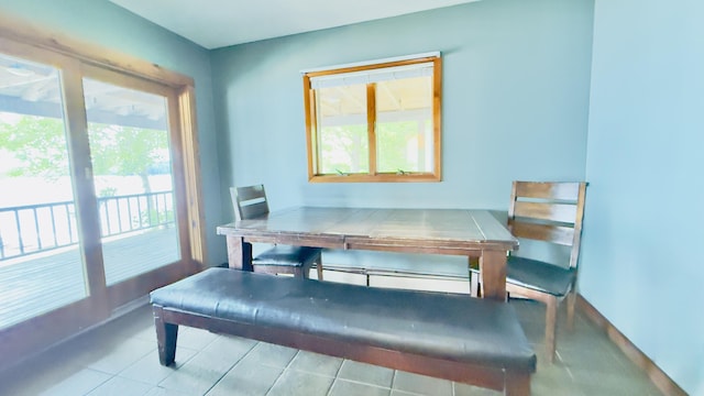 270 Grant Rd, Sullivan, ME 04664 - dining room featuring healthy amount of natural light and tile patterned floors