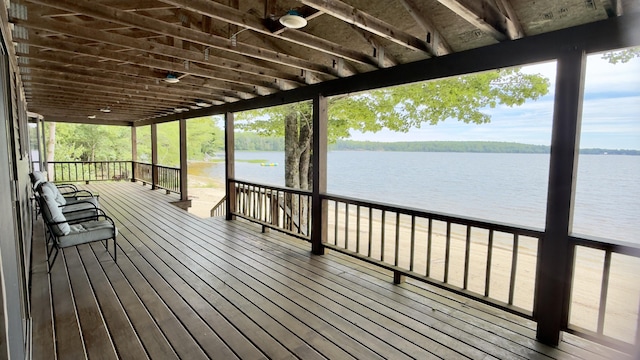 270 Grant Rd, Sullivan, ME 04664 - wooden terrace with a water view