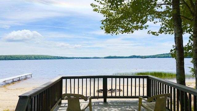 270 Grant Rd, Sullivan, ME 04664 - deck with a water view