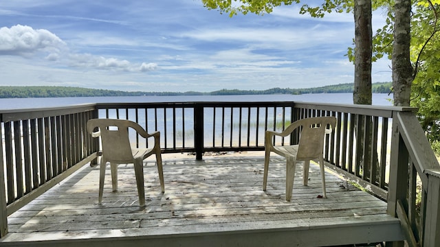 270 Grant Rd, Sullivan, ME 04664 - wooden deck with a water view