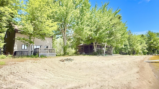 270 Grant Rd, Sullivan, ME 04664 - view of yard with a deck