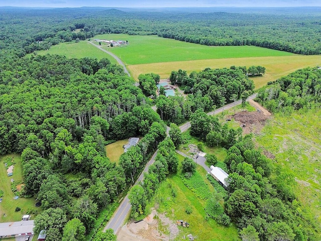 329 Reed Rd, Windsor, ME 04363 - overview of rural landscape featuring a heavily wooded area