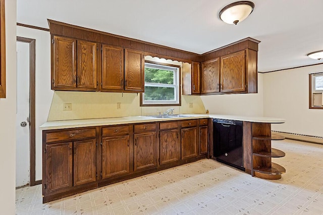 329 Reed Rd, Windsor, ME 04363 - kitchen with dishwasher, light flooring, light countertops, and healthy amount of natural light